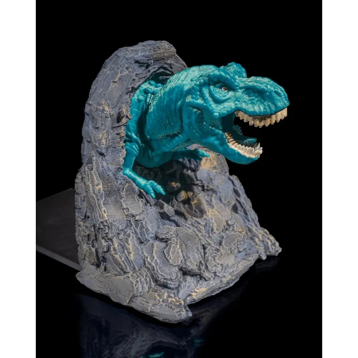 Serre-Livres T-Rex – Dinosaure Jaillissant De La Roche