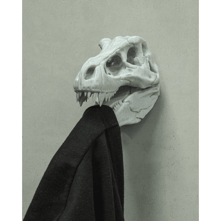 Porte-Manteau Crâne T-Rex – Crochet Mural Dinosaure