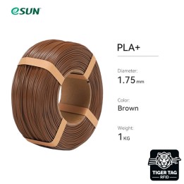 eSun - PLA+ - Marron (Brown) - 1,75 mm - 1 kg Refill avec RFID TigerTa