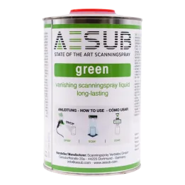 AESUB - Liquide matifiant 1 L pour scanners 3D - Vert