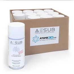 AESUB - Pack de 12 Spray Matifiant 400 ml - Blanc