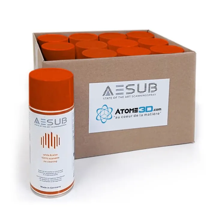 AESUB - Pack de 12 Spray Matifiant 400 ml - Orange