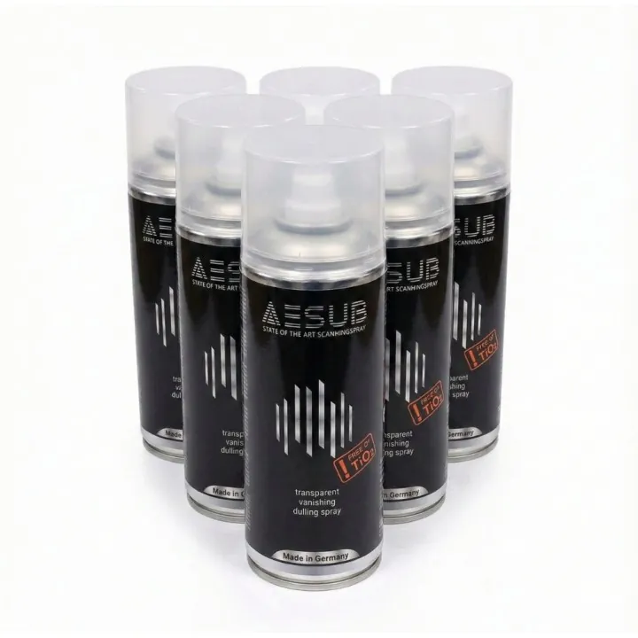 AESUB - Pack de 6 Spray Matifiant 400 ml - Transparent