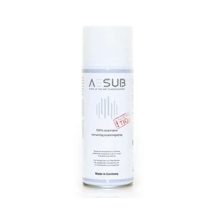AESUB - Spray Matifiant 400 ml pour scanners 3D - Blanc