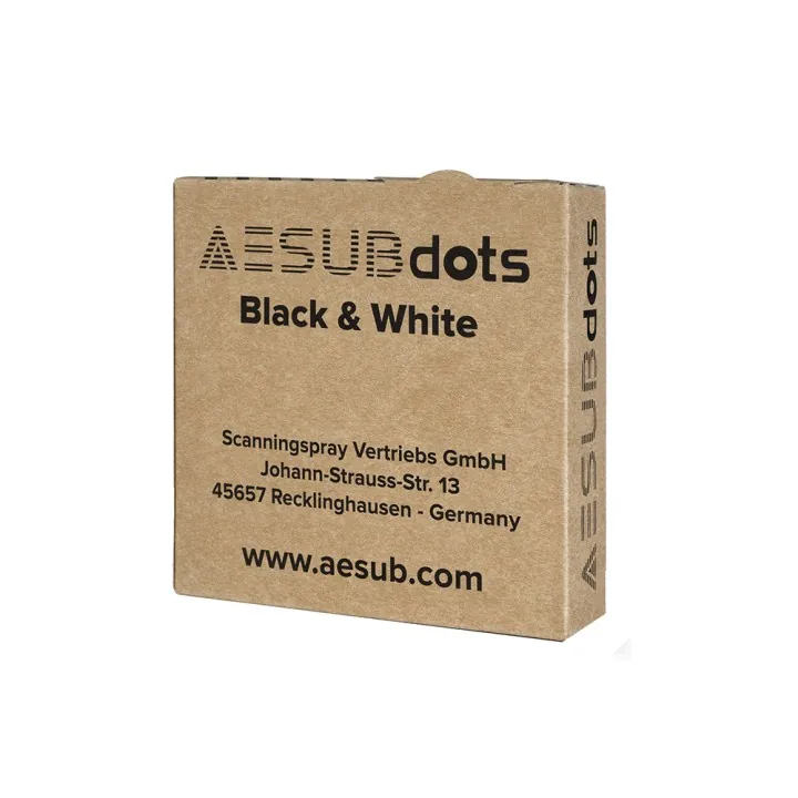 AESUBdots - Black&White - Cibles de positionnement rétroréfléchissantes - 3 mm