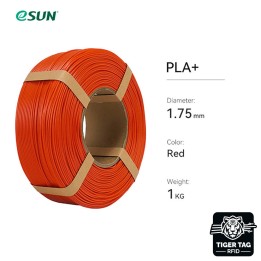 eSun - PLA+ - Rouge (Red) - 1,75 mm - 1 kg Refill avec RFID TigerTag |