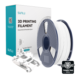 Sunlu - ABS - Blanc (White) - 1,75 mm - 1 kg avec RFID TigerTag | Espa