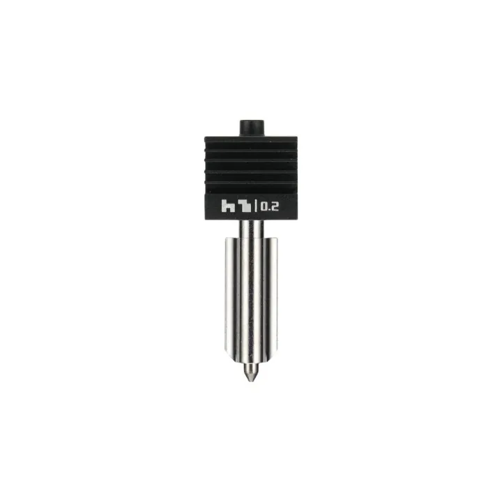 Bambu Lab - Séries H2/X2/P2 - Tête d'Extrusion avec Buse 0,2 mm en Acier inoxydable