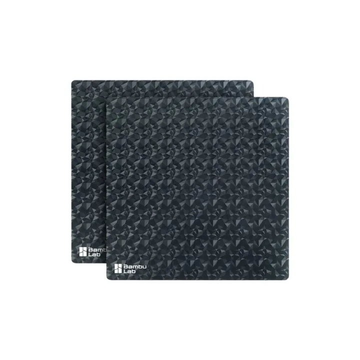 Bambu Lab - Séries X1/X2/P1/P2/A1 - Feuille d'effet 3D Diamant (Diamond Surface Sheet) - 2 pcs
