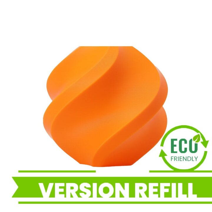 Bambu Lab - PLA Basic - Orange citrouille - 1,75 mm - 1 kg Rechar