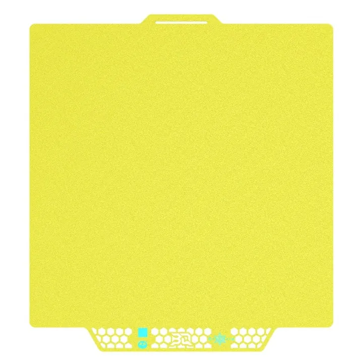 BIQU - Plateau CryoGrip Pro - Bambu Lab X1/X2/P1/P2/A1 - Jaune glacé fin - (Glacier Fine Textures)