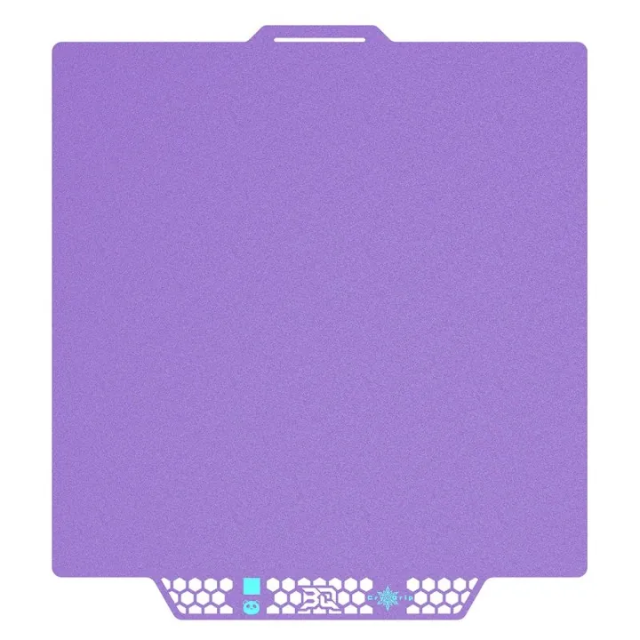BIQU - Plateau CryoGrip Pro - Bambu Lab X1/X2/P1/P2/A1 - Violet glacé fin - (Glacier Fine Textures)