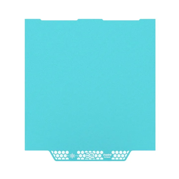 BIQU - Plateau d'impression CryoGrip Pro pour Kobra 3 - Bleu glacé lisse (Glacier Fine Textures) - 250 x 250 mm