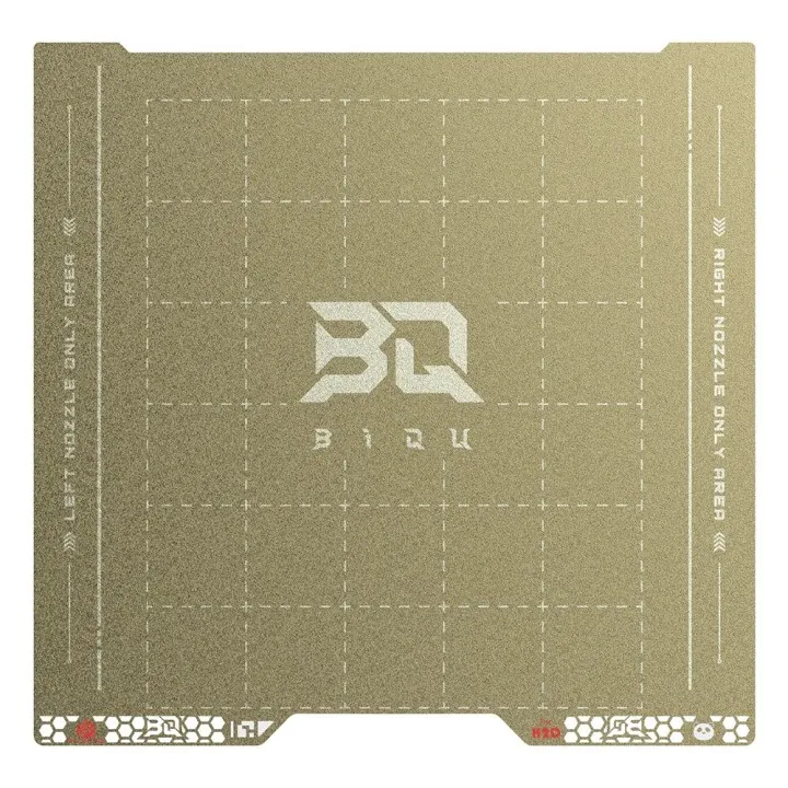 BIQU - Plateau d'impression Série H2D/H2S Bambu Pyrogrip - Grille PEI Texturée (Spring Steel Sheet Double-Sided Textured PEI Gri