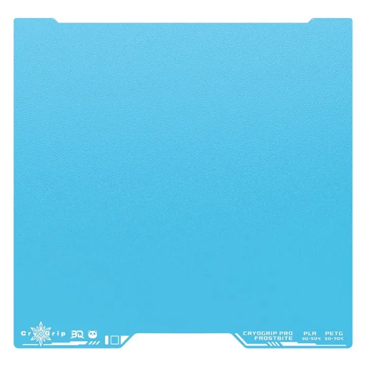BIQU - Plateau d'impression Série H2S/H2D Bambu CryoGrip Pro - Bleu d'hiver texturé (Frostbite Coarse Textures) - 355 x 346 mm