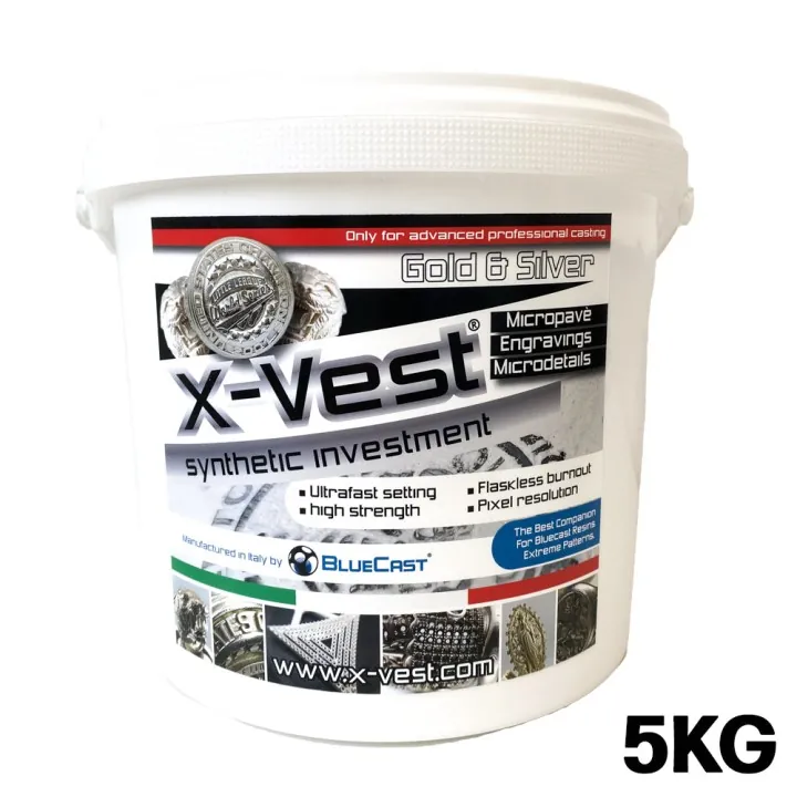 BlueCast - X-VEST Revêtement Synthétique pour Coulée Directe (Synthetic investment) - 5 kg