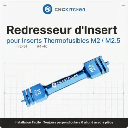 CNC Kitchen - Outil d’Insertion pour Inserts Filetés (Insert straightener) - M2/M2,5