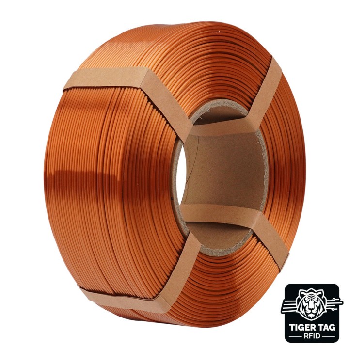 eSun - PLA-Silk - Cuivre (Copper) - 1,75 mm - 1kg Refill avec RFID Tig