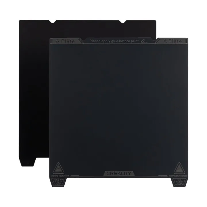 Creality - K1 Max - Plateau PEI Lisse + Base Magnétique (Smooth PEI Build Plate with Magnetic Sticker) - 315 x 310 mm