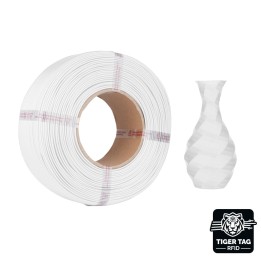 Jamg He - PETG - Blanc (White) - 1,75 mm - 1 kg - Refill avec RFID Tig