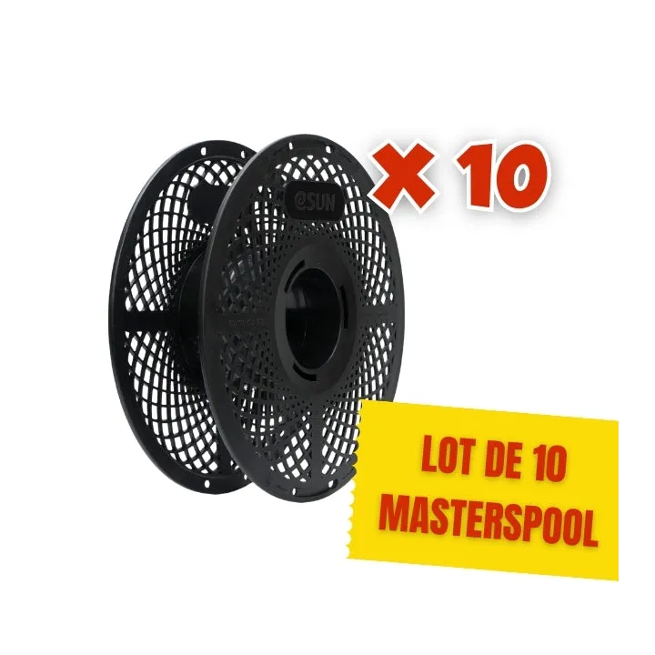 eSun - Lot de 10 eSpool+ 2.0 Noire - MasterSpool Bobine Réutilisable (Reusable Spool) ♻️ Consignées