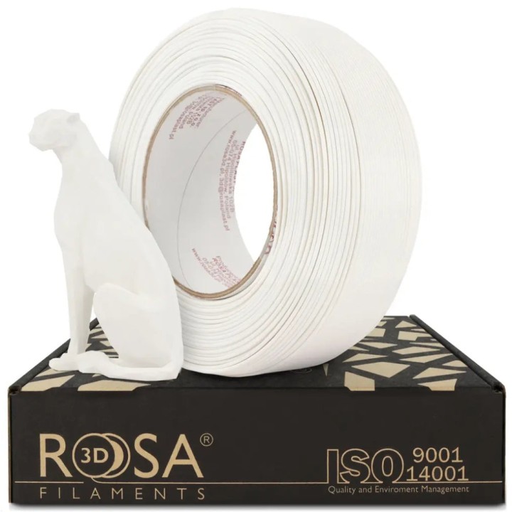 Rosa3D - PLA Speed - Blanc Mat (Matt White) - 1,75 mm - 1 kg Refill | 
