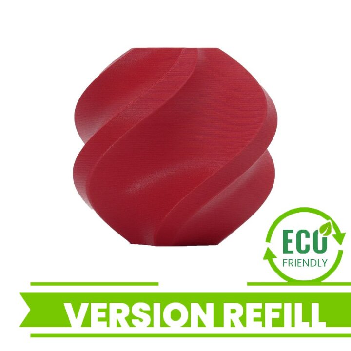 Bambu Lab - PLA Mat - Rouge Foncé - 1,75 mm - 1 kg Recharge | Mai