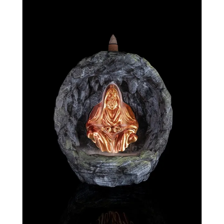 Brûle-encens Moine Grotte – Décoration Zen Made in Occitanie
