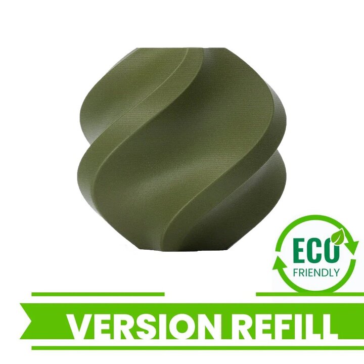 Bambu Lab - PLA Mat - Vert Foncé - 1,75 mm - 1 kg Recharge | Mais