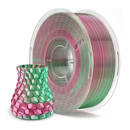 Elegoo - Silk PLA - Vert Rouge (Green Red) - 1,75 mm - 1 kg | Espace M