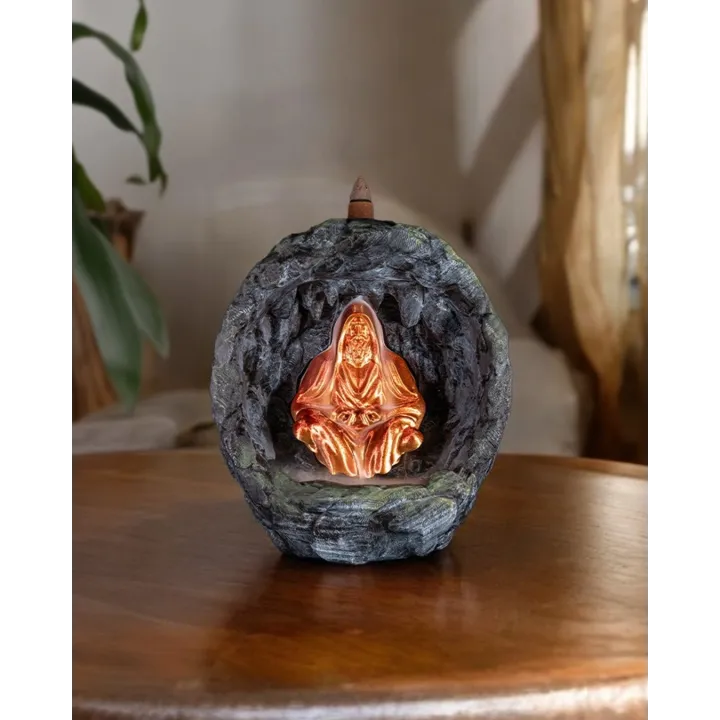 Brûle-encens Moine Grotte – Décoration Zen Made in Occitanie