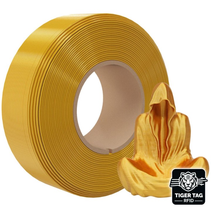 Jamg He - PLA Silk - Or (Gold) - 1,75 mm - 1 kg - Refill avec RFID Tig
