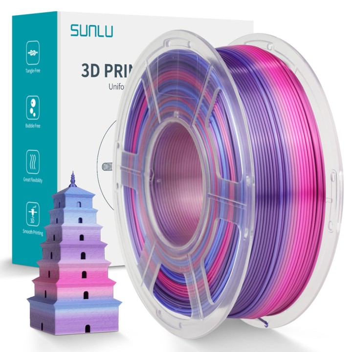 Sunlu - PLA - Sour Candy (Rainbow 02) - 1,75 mm - 1 kg | Espace Maker