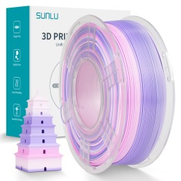 Sunlu - Silk PLA+ - Sorbet Violette (Rainbow 03) - 1,75 mm - 1 kg | Es