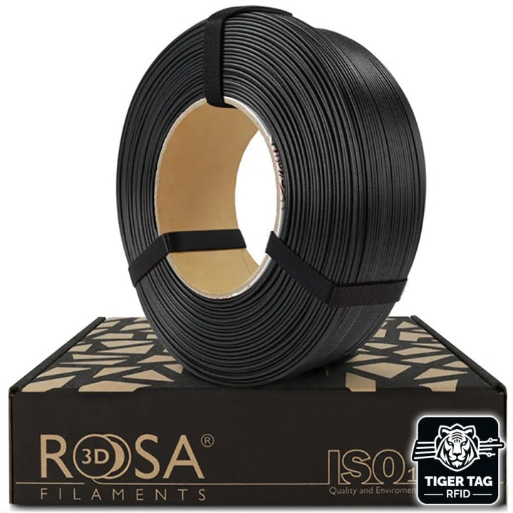 Rosa3D - PLA-CF - Black CarbonLook (CarbonLook) - 1,75 mm - 1 kg Refil