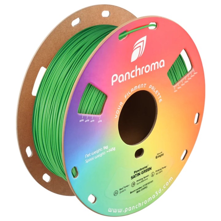 Panchroma PLA - Vert Satin (Green) - 1,75 mm - 1 kg | Espace Maker