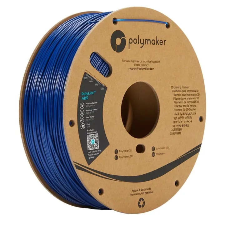 Polymaker - PolyLite ABS - Bleu (Blue) - 1,75 mm - 1 kg