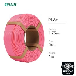 eSun - PLA+ - Rose (Pink) - 1,75 mm - 1 kg Refill avec RFID TigerTag |