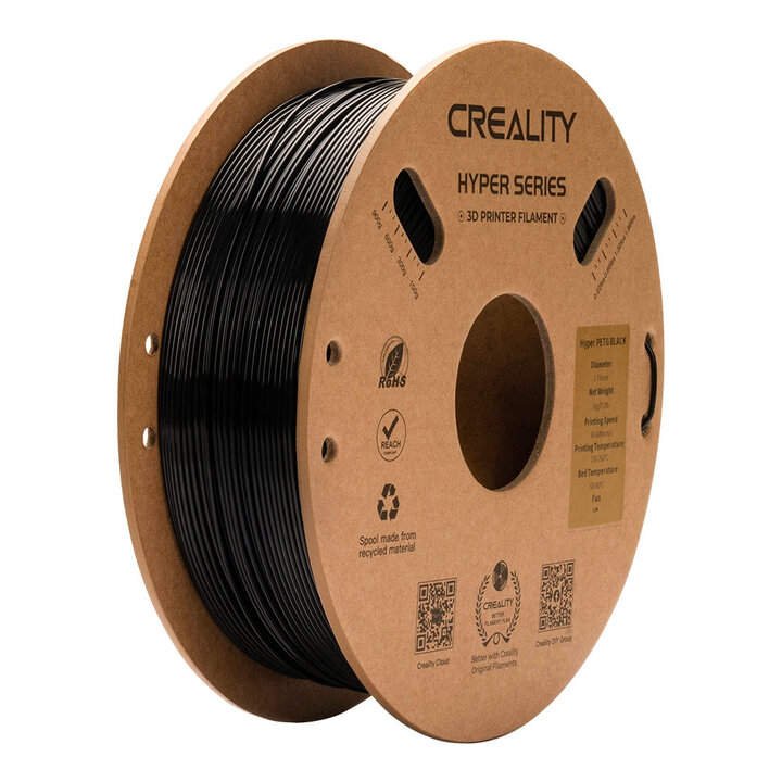 Creality - Hyper PETG - Noir - 1,75 mm - 1 kg | Maison Drabiec