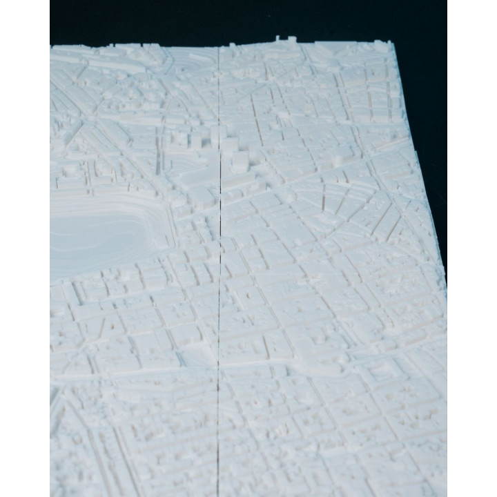 Carte 3D De Marseille – Maquette Urbaine Décorative Du Vieux-Port