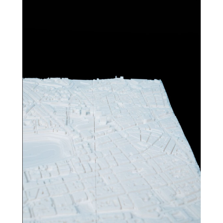 Carte 3D De Marseille – Maquette Urbaine Décorative Du Vieux-Port