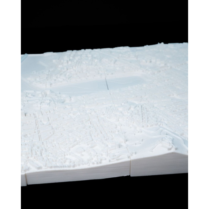Carte 3D De Marseille – Maquette Urbaine Décorative Du Vieux-Port
