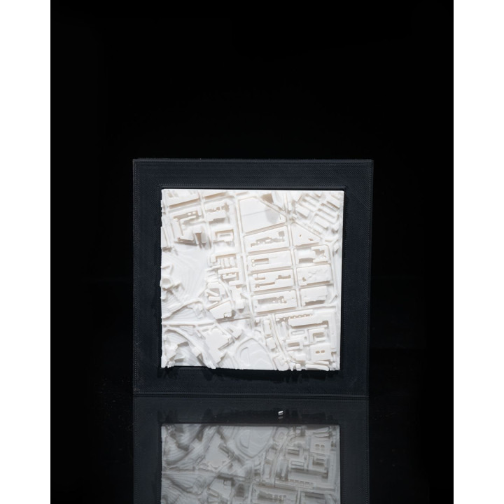 Carte 3D De Marseille – Maquette Urbaine Décorative Du Vieux-Port