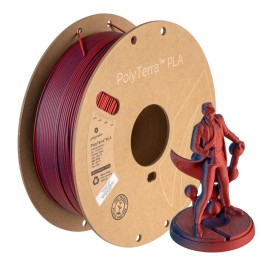 Polymaker - PolyTerra Dual PLA - Mixed Berries - Rouge/Bleu Foncé (Red