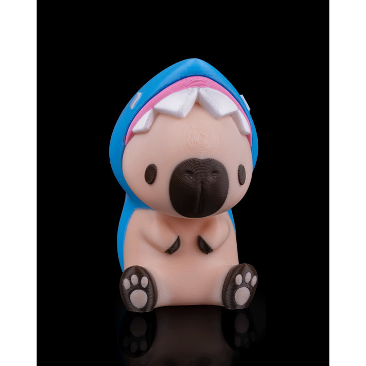 Sharkybara – Figurine Capybara Déguisé En Requin