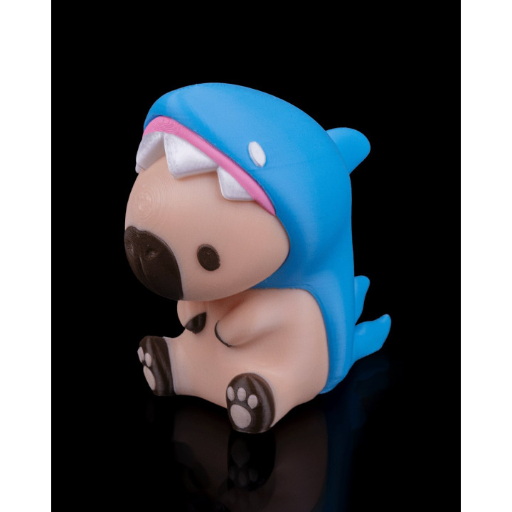 Sharkybara – Figurine Capybara Déguisé En Requin
