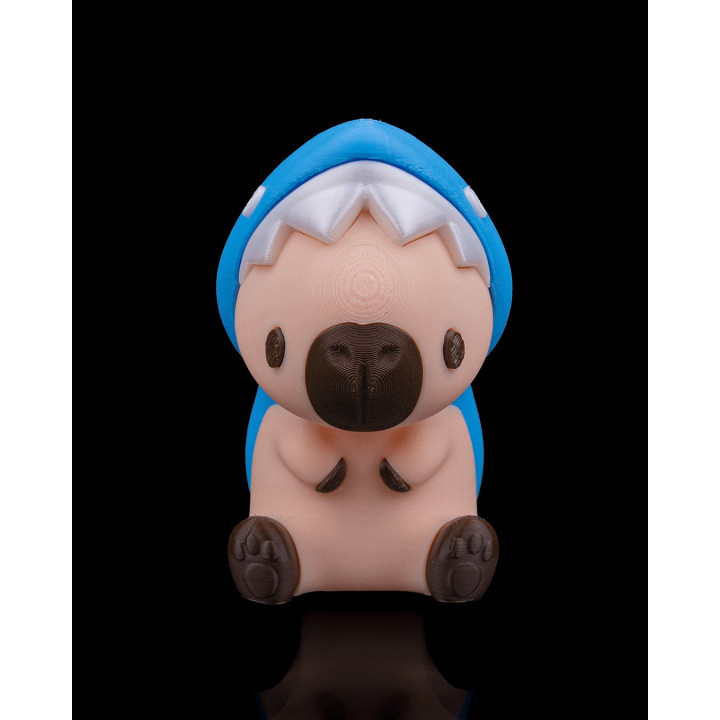 Sharkybara – Figurine Capybara Déguisé En Requin