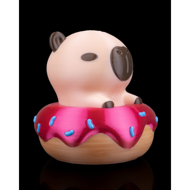 Donut Disturb – Figurine Capybara Sur Donut