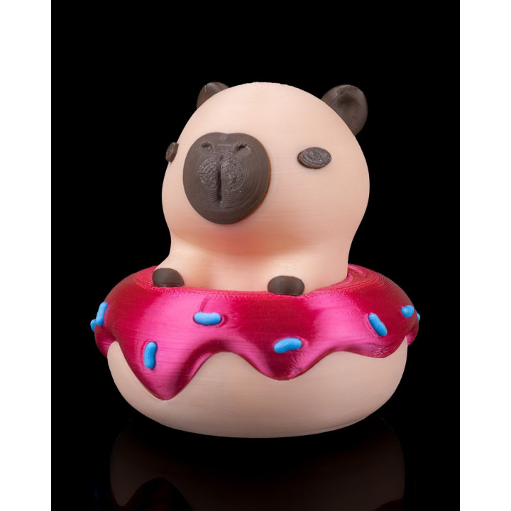 Donut Disturb – Figurine Capybara Sur Donut