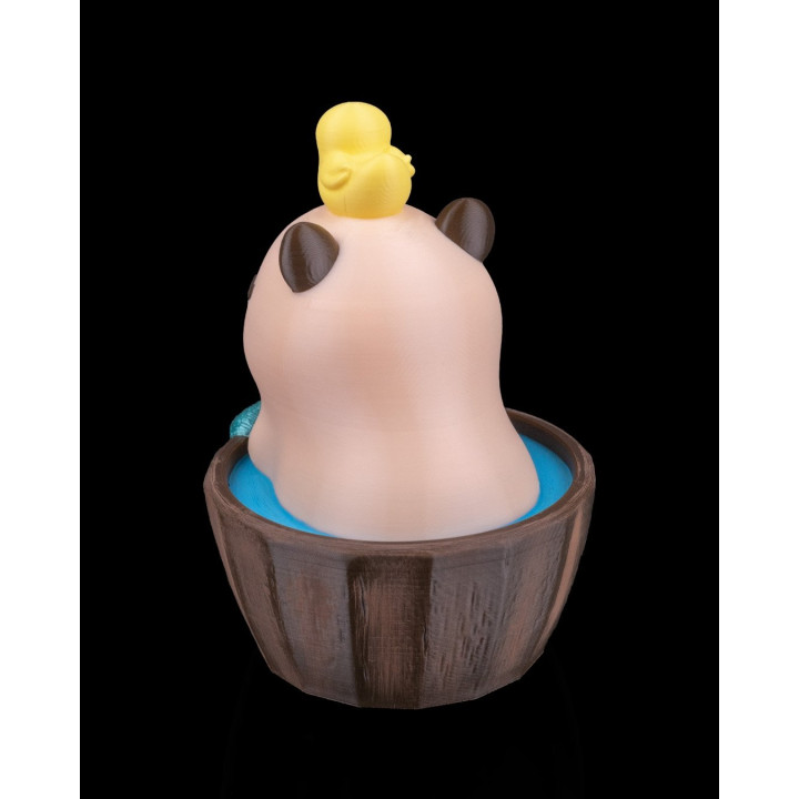 Capybara Au Bain – Figurine Décorative Capybathing